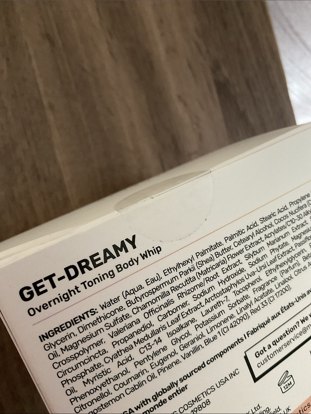 Maélys Get-Dreamy Overnight Toning Body Whip Skincare Tightening Cream - Picture 11 of 11